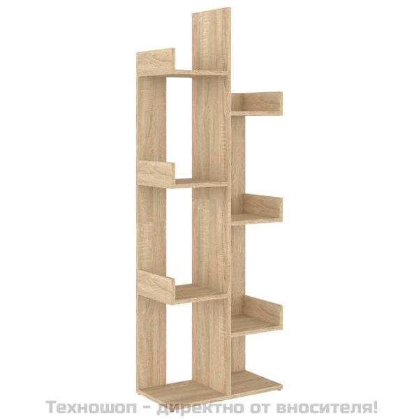 Шкаф библиотека, дъб сонома, 48x25,5x140 см, инженерно дърво