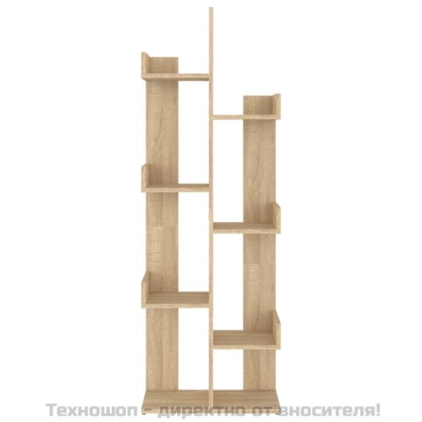 Шкаф библиотека, дъб сонома, 48x25,5x140 см, инженерно дърво