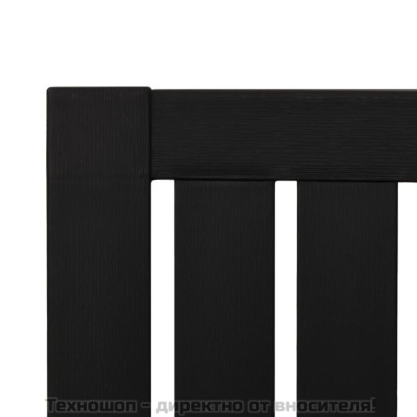 Градински стол Адирондак, черен, полипропилен