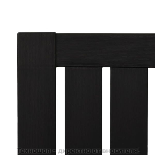 Градински столове Адирондак, 2 бр, черен, полипропилен