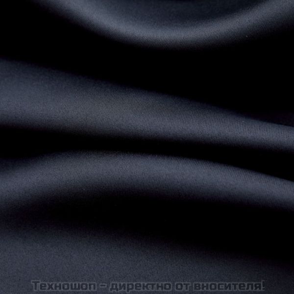 Затъмняващи завеси с метални халки, 2 бр, черни, 140x175 см