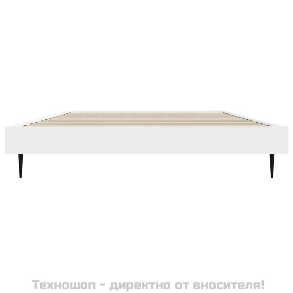 Рамка за легло, бяла, 90x190 см, инженерно дърво