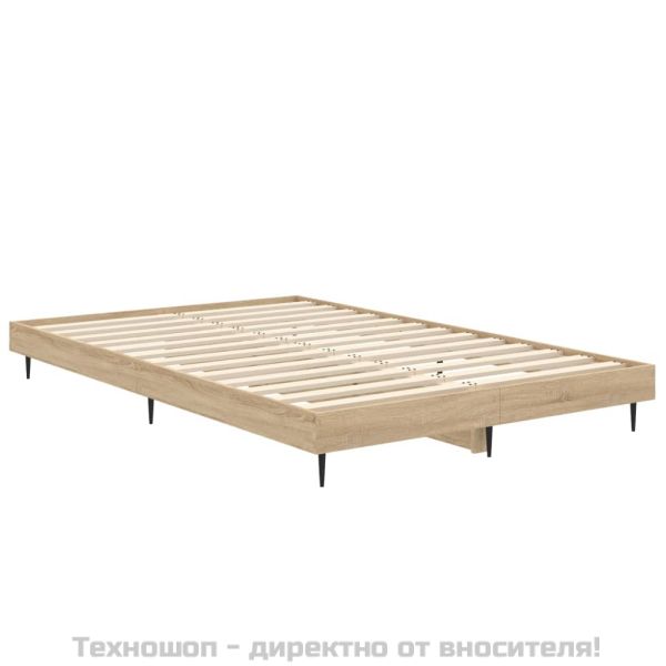 Рамка за легло без матрак сонома дъб 120x190 см инженерно дърво
