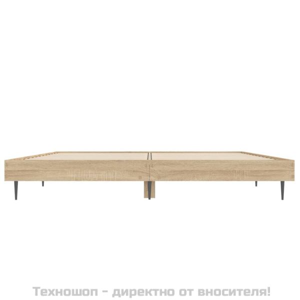 Рамка за легло без матрак сонома дъб 120x190 см инженерно дърво