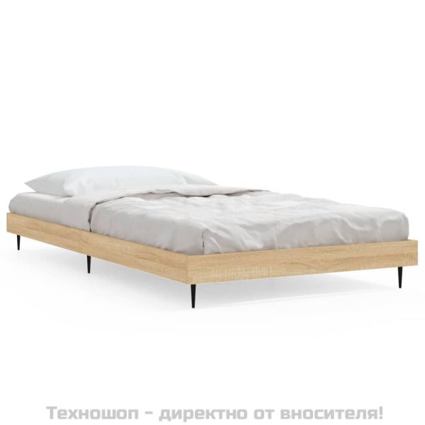 Рамка за легло без матрак сонома дъб 90x190 см инженерно дърво