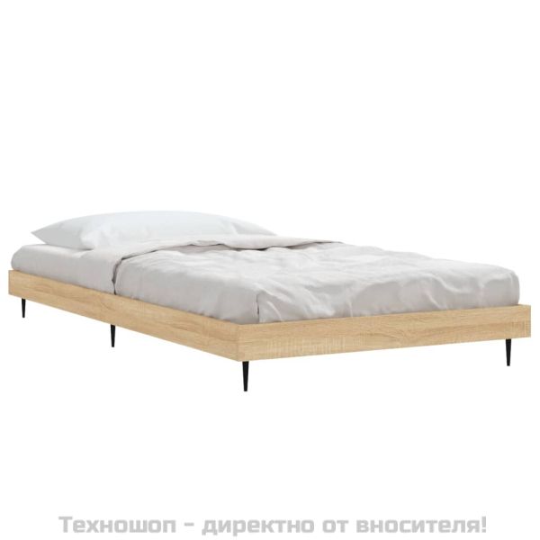 Рамка за легло без матрак сонома дъб 90x190 см инженерно дърво
