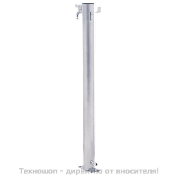 Градинска чешма, 80 см, неръждаема стомана, кръгла колона