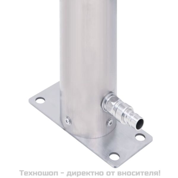 Градинска чешма, 80 см, неръждаема стомана, кръгла колона
