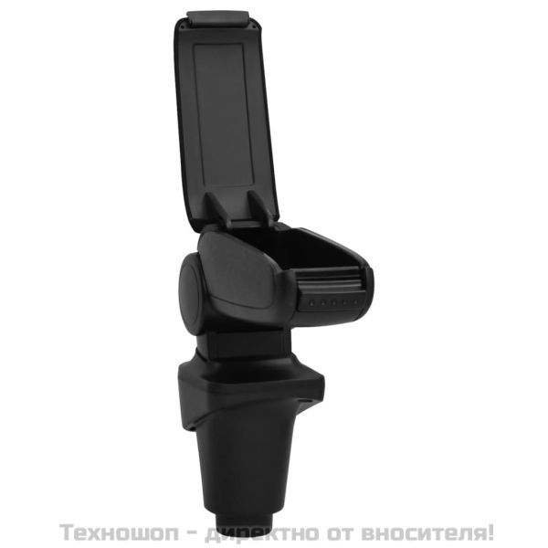 Подлакътник за кола черен 14x35x(37-53) см ABS