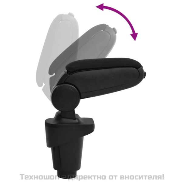 Подлакътник за кола черен 14x35x(37-53) см ABS