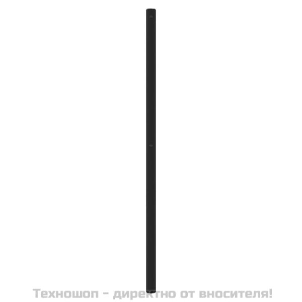 Метална табла за глава, черна, 160 см