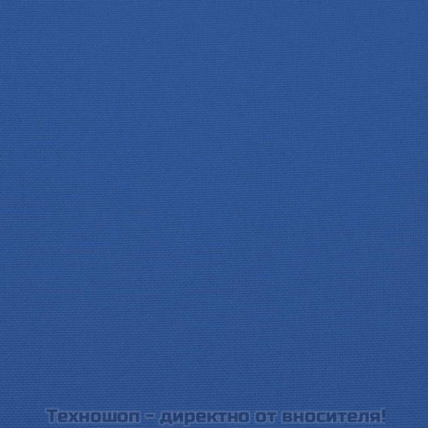 Възглавница за пейка кралско синьо 100x50x3 см Оксфорд плат