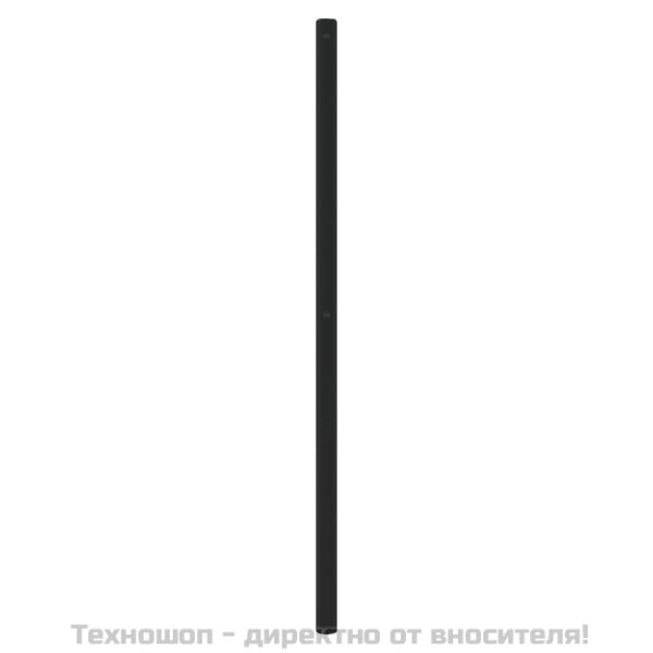 Метална табла за глава, черна, 75 см