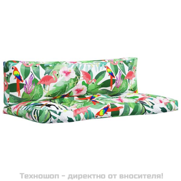 Палетни възглавници, 2 бр, многоцветни, плат Оксфорд