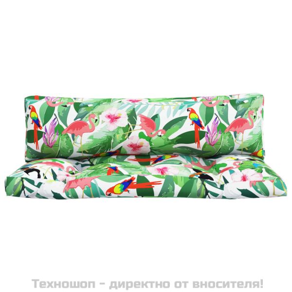 Палетни възглавници, 2 бр, многоцветни, плат Оксфорд