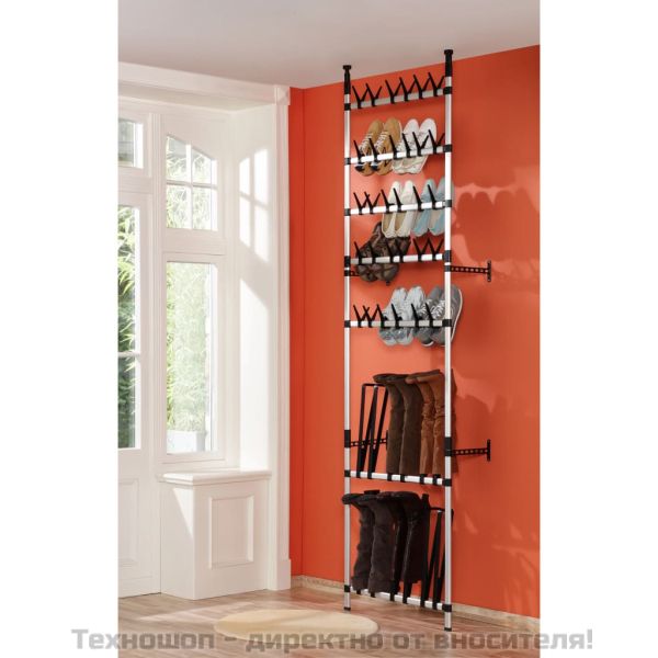 Телескопична поставка за обувки с алуминиеви пръти