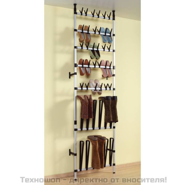 Телескопична поставка за обувки с алуминиеви пръти