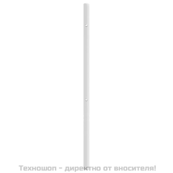 Метална табла за глава, бяла, 120 см