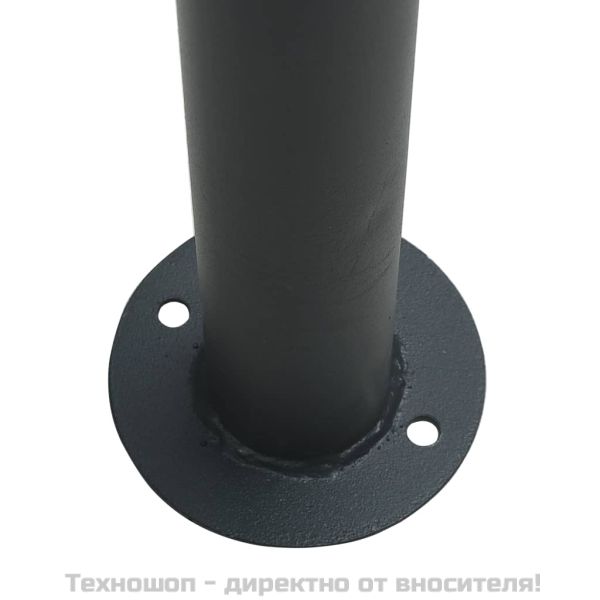 Навес беседка антрацит 3x3 м стомана и текстил