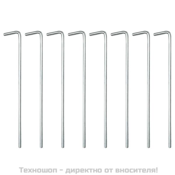 Навес беседка бежов 3x3 м стомана и текстил