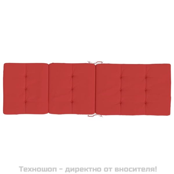 Възглавници за столове шезлонги 2 бр червени Оксфорд плат
