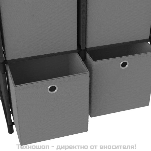 Органайзер с 6 отделения с кутии, черен, 103x30x72,5 см, плат