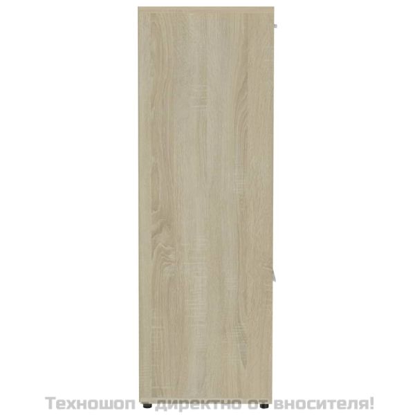 Шкаф библиотека, дъб сонома, 90x30x90 см, инженерно дърво