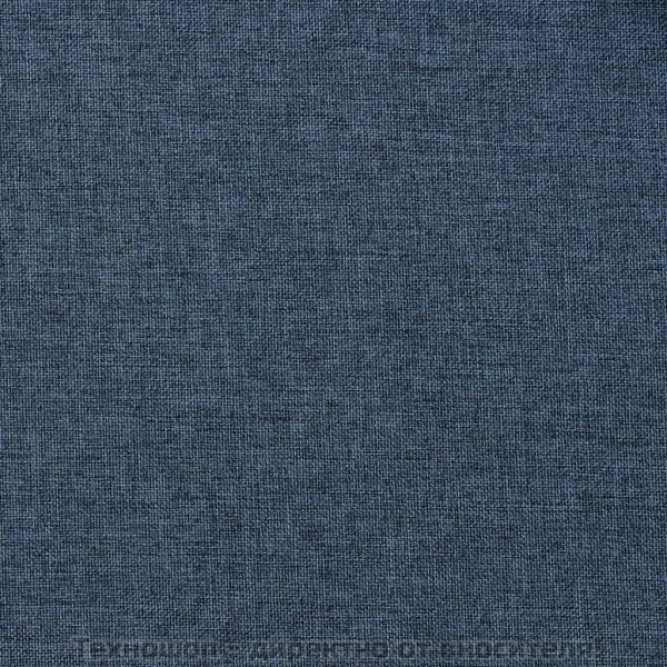 Затъмняващи завеси имитация лен с отвори 2 бр сини 140x175 см