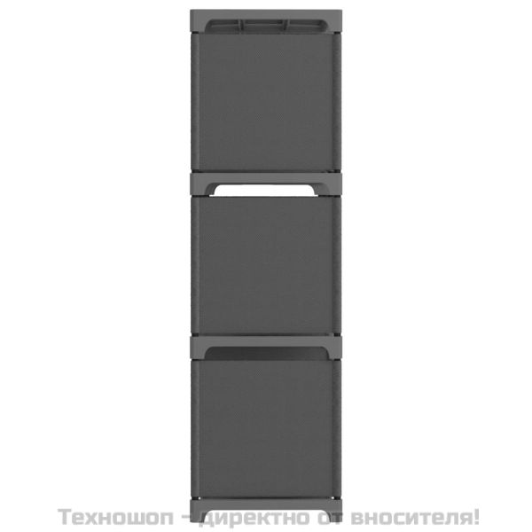 Органайзер с 9 отделения, сив, 103x30x107,5 см, плат