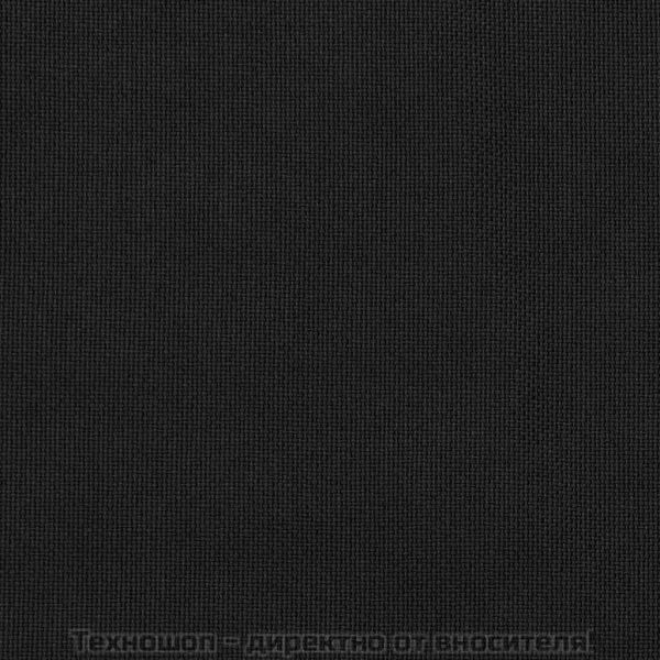 Затъмняващи завеси с куки имитация лен 2 бр черни 140x175 см