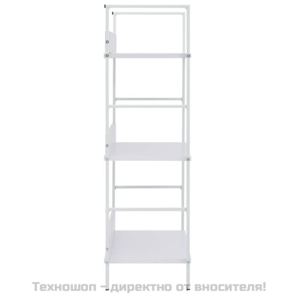 Библиотека с 3 рафта, бяла, 60x27,6x90,5 см, инженерно дърво