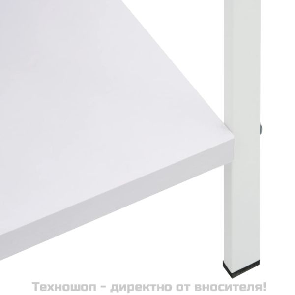 Библиотека с 3 рафта, бяла, 60x27,6x90,5 см, инженерно дърво