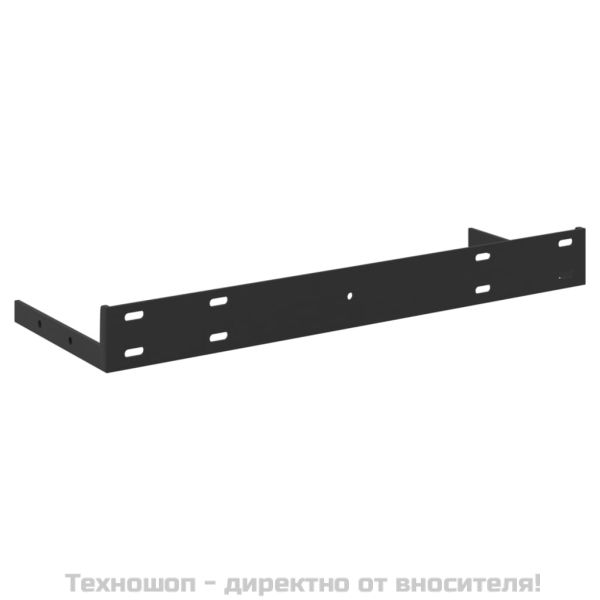 Окачен стенен рафт, бетонно сив, 40x23x3,8 см, МДФ