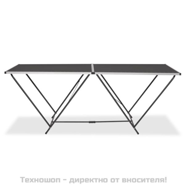 Сгъваема маса за лепене на тапети, МДФ и алуминий, 200x60x78 см