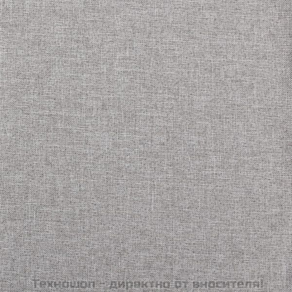 Затъмняващи завеси имитация лен с отвори 2 бр сиви 140x225 см