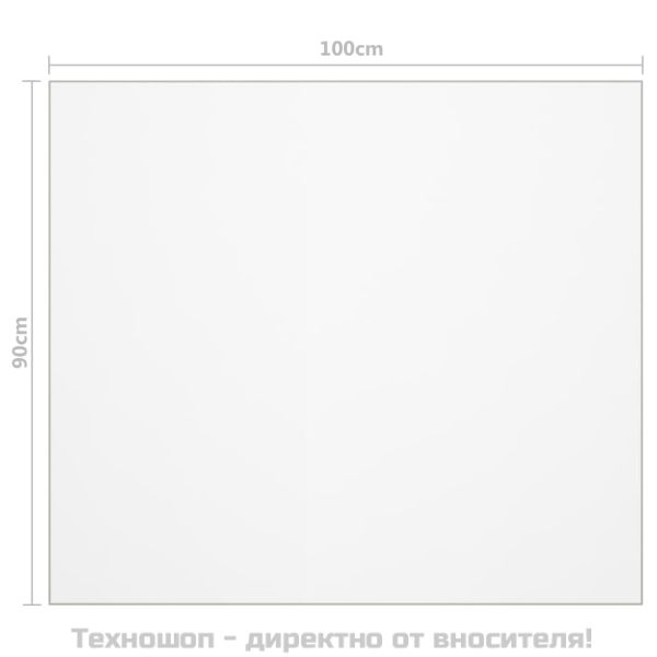 Протектор за маса, прозрачен, 100x90 см, 1,6 мм, PVC