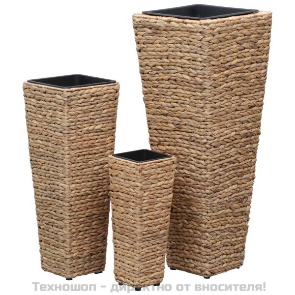 Повдигнати лехи, 3 бр, воден хиацинт, кафяви