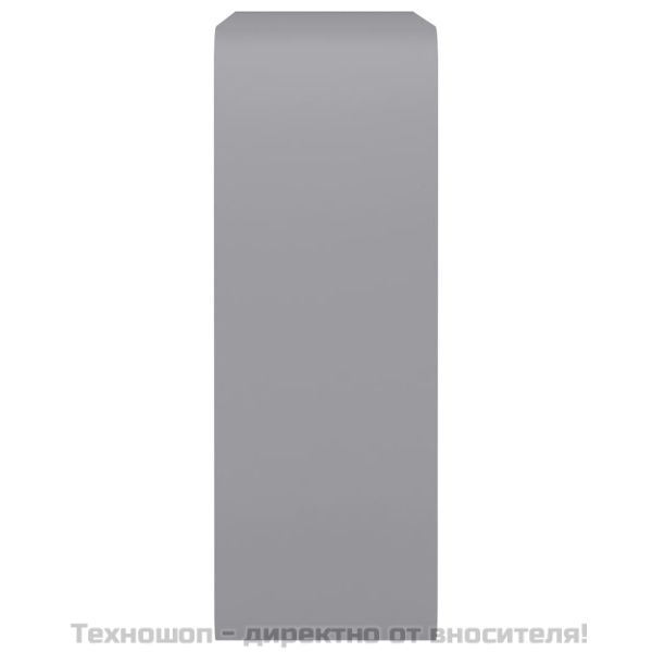 Стенни кубични рафтове, 3 бр, сиви, МДФ