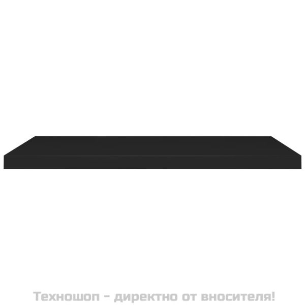 Окачен стенен рафт, черен, 90x23,5x3,8 см, МДФ