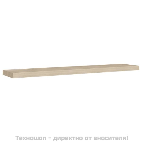 Окачени стенни рафтове, 4 бр, дъб, 120x23,5x3,8 см, МДФ
