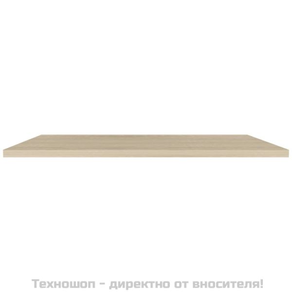 Окачени стенни рафтове, 4 бр, дъб, 120x23,5x3,8 см, МДФ