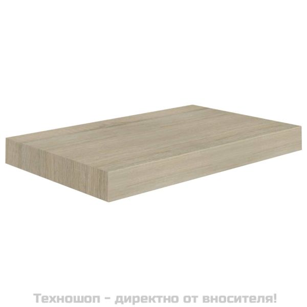 Окачени стенни рафтове, 2 бр, дъб, 40x23x3,8 см, МДФ
