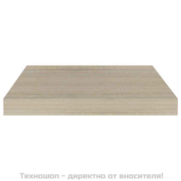 Окачени стенни рафтове, 2 бр, дъб, 40x23x3,8 см, МДФ