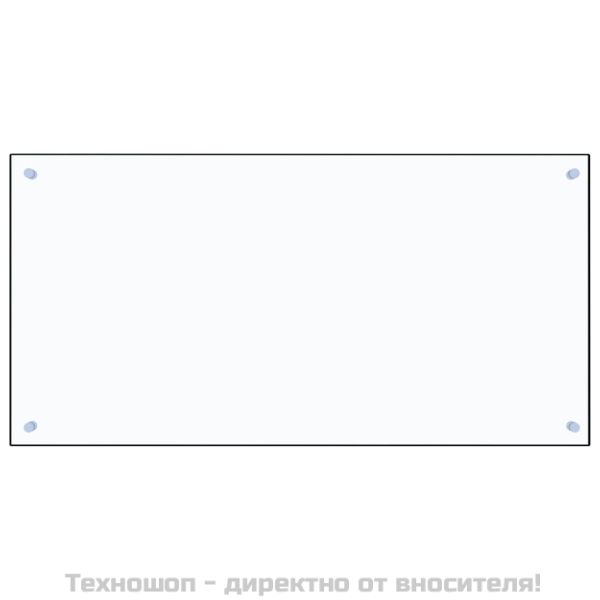 Кухненски гръб, прозрачен, 100x50 см, закалено стъкло