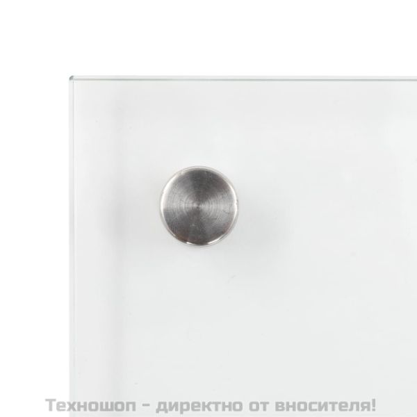 Кухненски гръб, прозрачен, 100x50 см, закалено стъкло