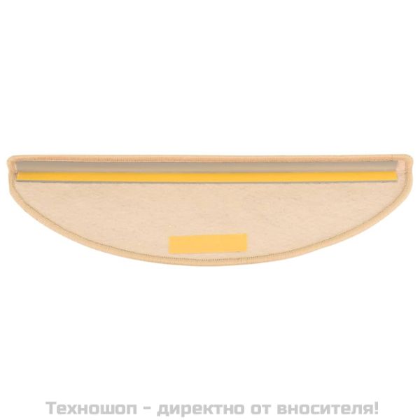 Стелки за стълби, вид сизал, 15 бр, 65x21x4 см, светлобежови