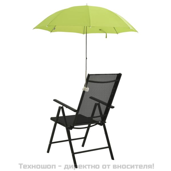 Чадъри за къмпинг столове, 2 бр, зелени, 105 см