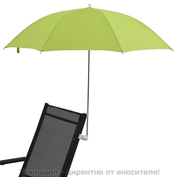 Чадъри за къмпинг столове, 2 бр, зелени, 105 см