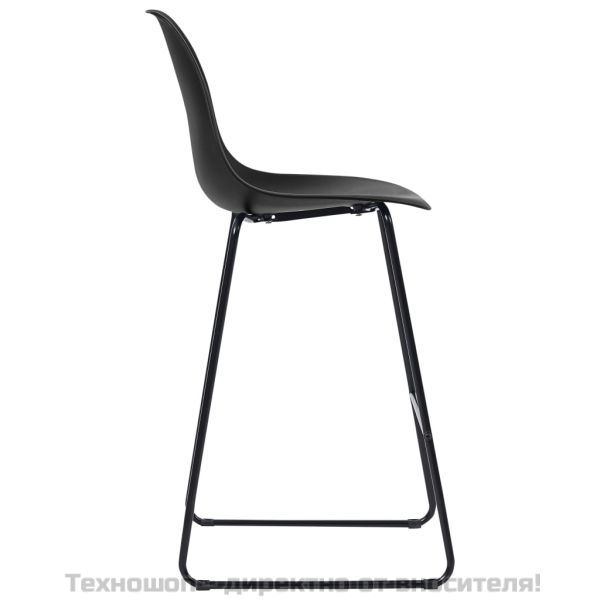 Бар комплект от 5 части, пластмаса, черен