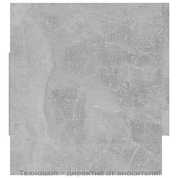Гардероб, бетонно сив, 70x32,5x35 см, инженерно дърво